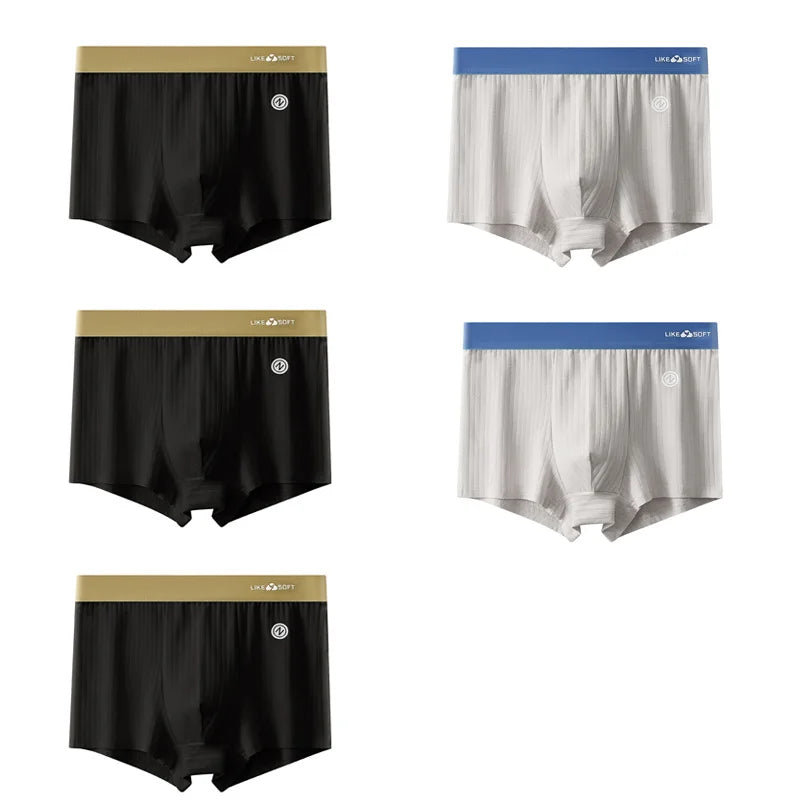 Calzoncillos bóxer a rayas para hombre – Ropa interior de ajuste cómodo, paquete de 5