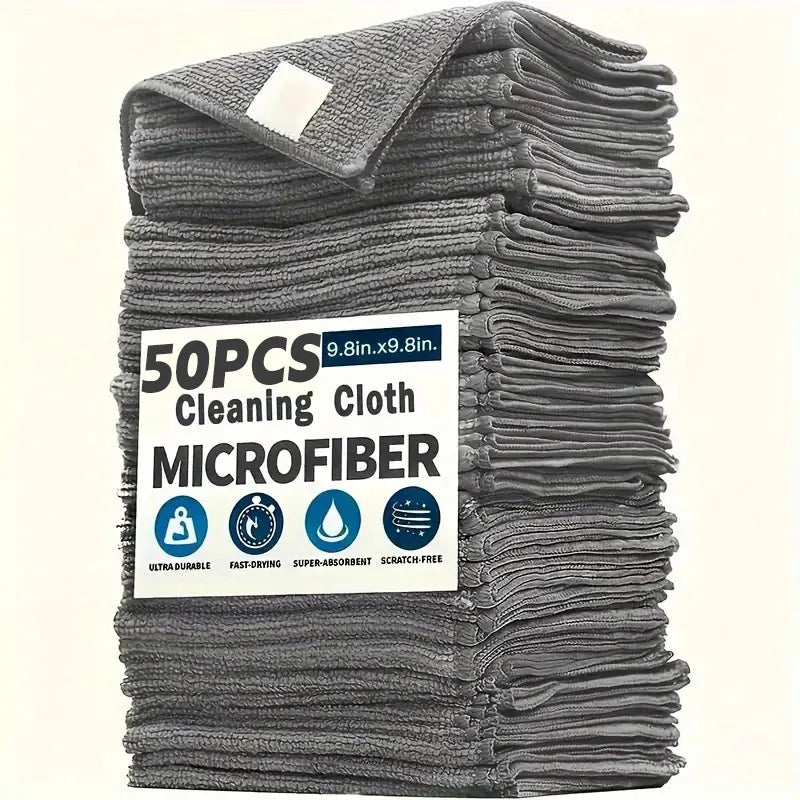 Microfiber Cleaning Cloths – Lint-Free & Reusable