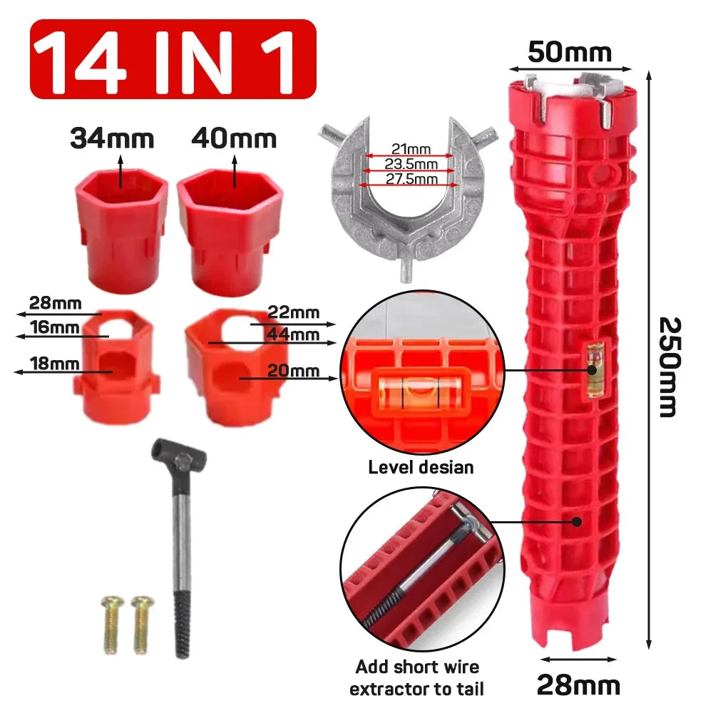 Faucet & Sink Wrench Set — Multi-Function Plumbing Installer Tool