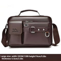 Men's Retro Waterproof Messenger Bag — Large Capacity Laptop Briefcase for Work, Travel & School