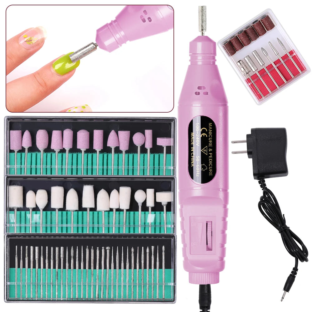 Electric Nail Drill Kit – USB Powered Portable Manicure & Nail File Machine