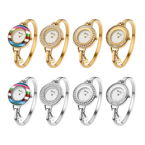 Reloj de cuarzo elegante BINDA BD2765 para mujer | Esfera minimalista | Brazalete de acero inoxidable | 8 estilos