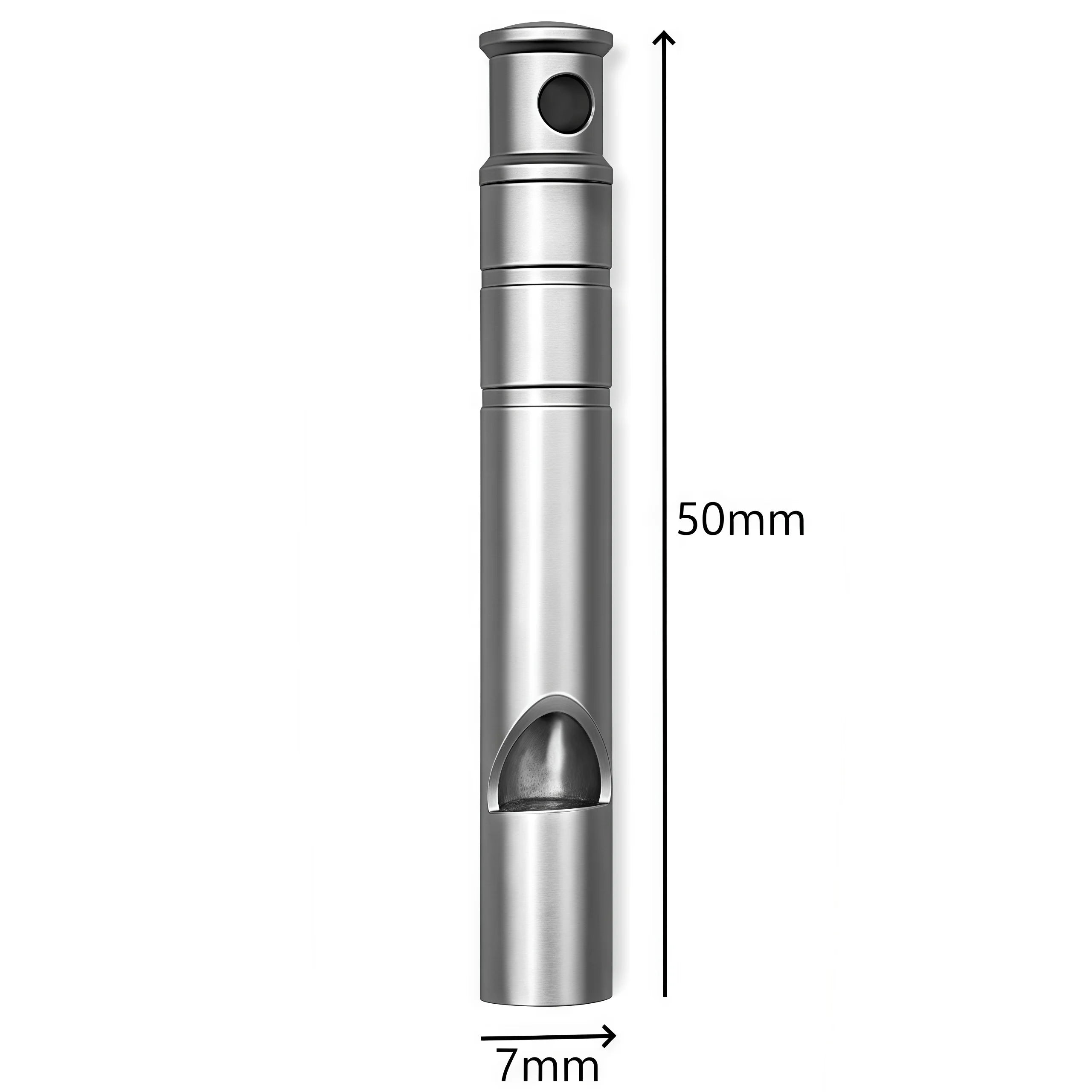 Silbato de Supervivencia de Titanio con Cordón – Silbato de Seguridad de Emergencia Ultraligero para EDC al Aire Libre