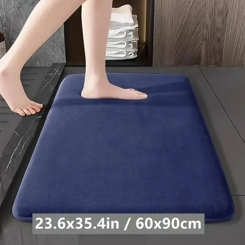 Alfombra de baño de color liso - Antideslizante y absorbente (3 tamaños)