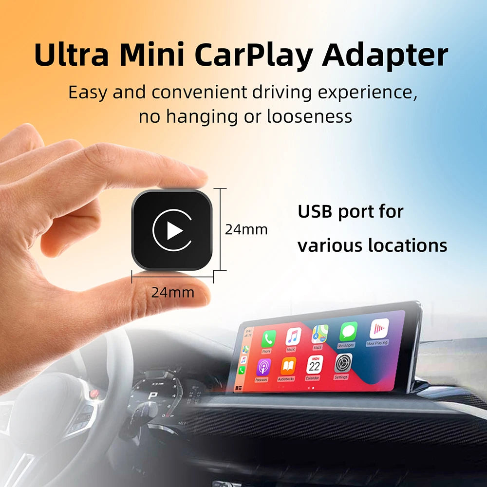 Adaptador inalámbrico 2 en 1 para CarPlay y Android Auto – Dongle USB Plug & Play
