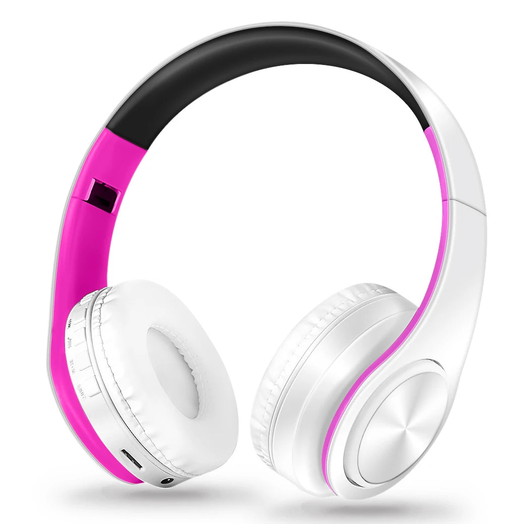 Wireless Bluetooth Over-Ear Headphones | 20Hr Battery, FM Radio & TF Card