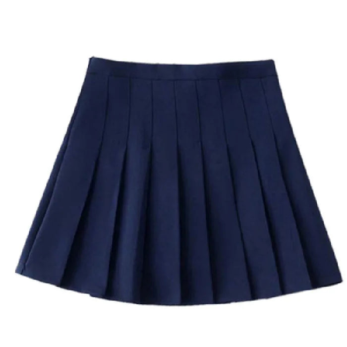 Women's High-Waist Pleated Mini Skirt
