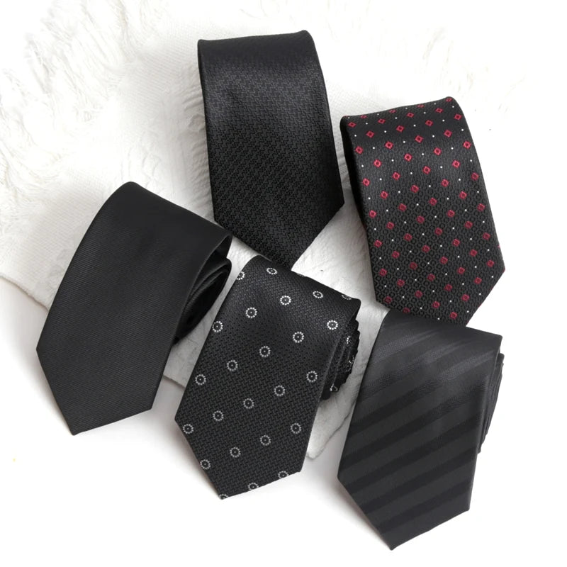 Jacquard Woven Necktie — Striped & Dot Patterns for Business & Weddings