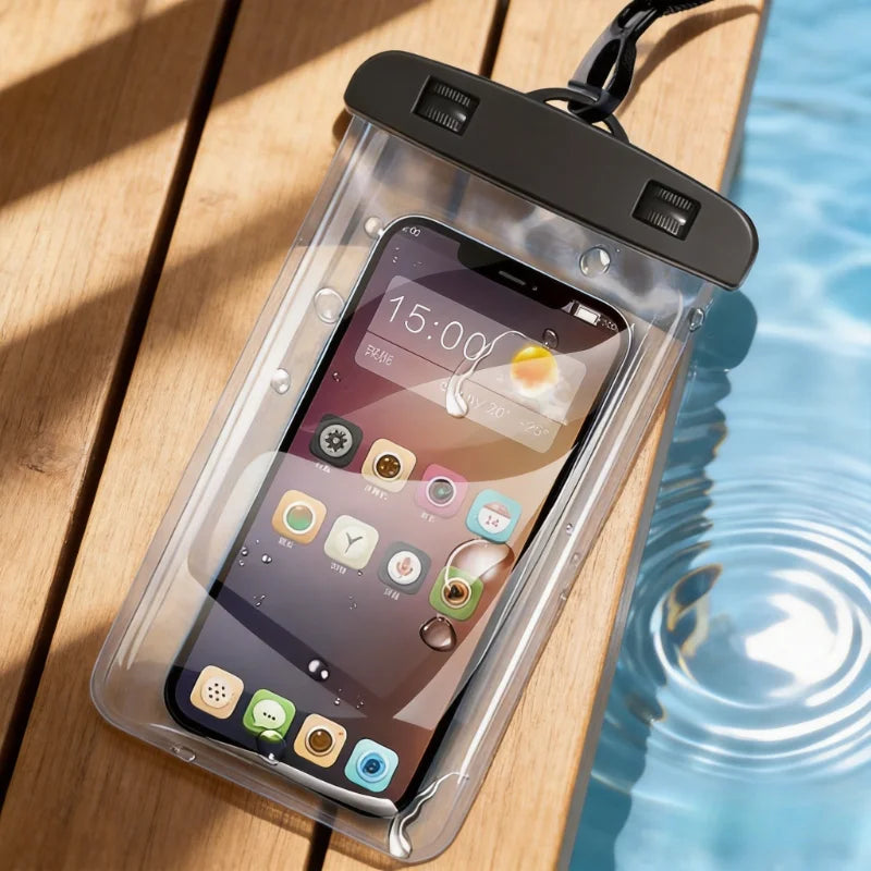 Universal Waterproof Phone Case for Swimming - Underwater Protector Pouch Cover Compatible with iPhone 11 12 13 14 15 16 pro - S