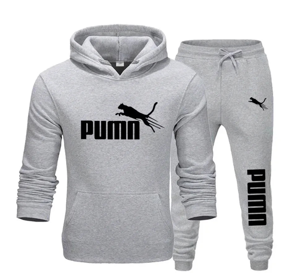 Conjunto de sudadera con capucha y pantalones deportivos para hombre