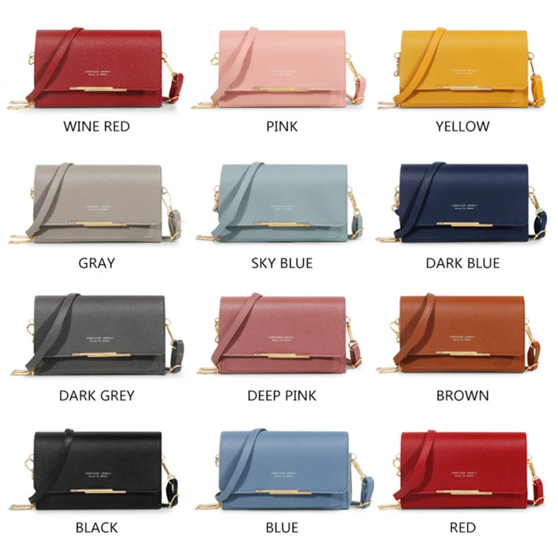 Korean Style Multi-Card Wallet Bag — Large Capacity Phone Pocket Shoulder Bag