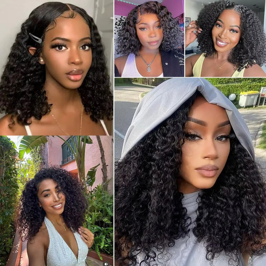 Deep Wave Bob Wig – 13x4 HD Lace Front | Brazilian Human Hair