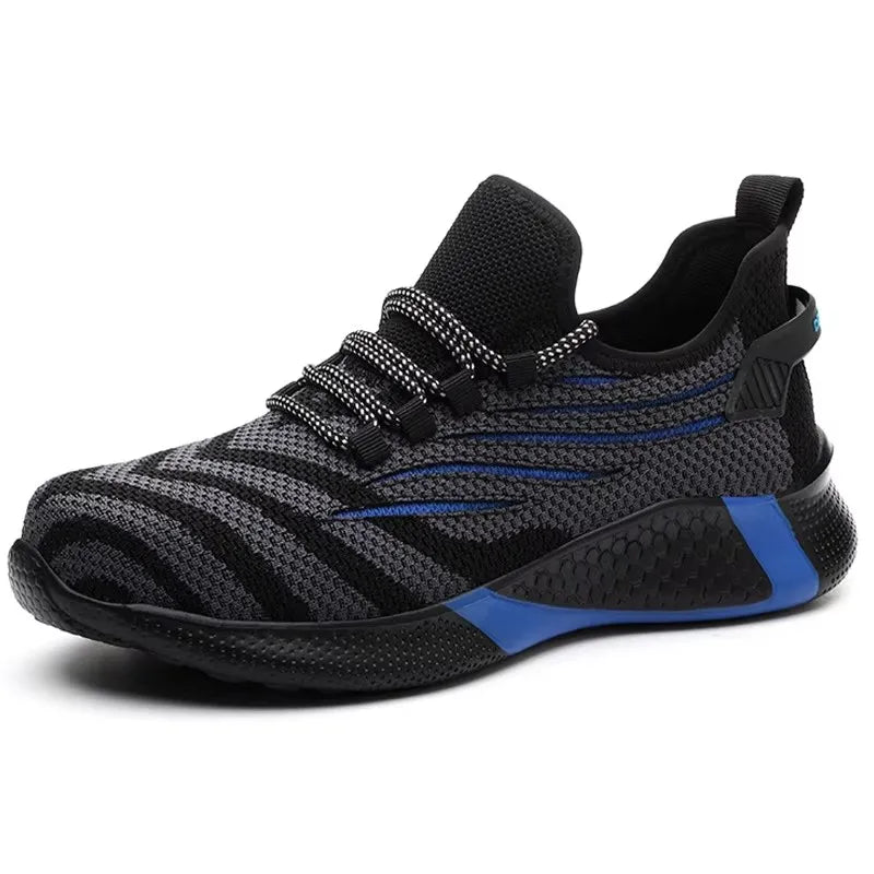 Zapatillas de seguridad con puntera de acero para mujer – Calzado de trabajo de punto colorido