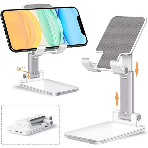 Soporte de escritorio ajustable para teléfono y tableta – Universal, compatible con iPhone, iPad y más