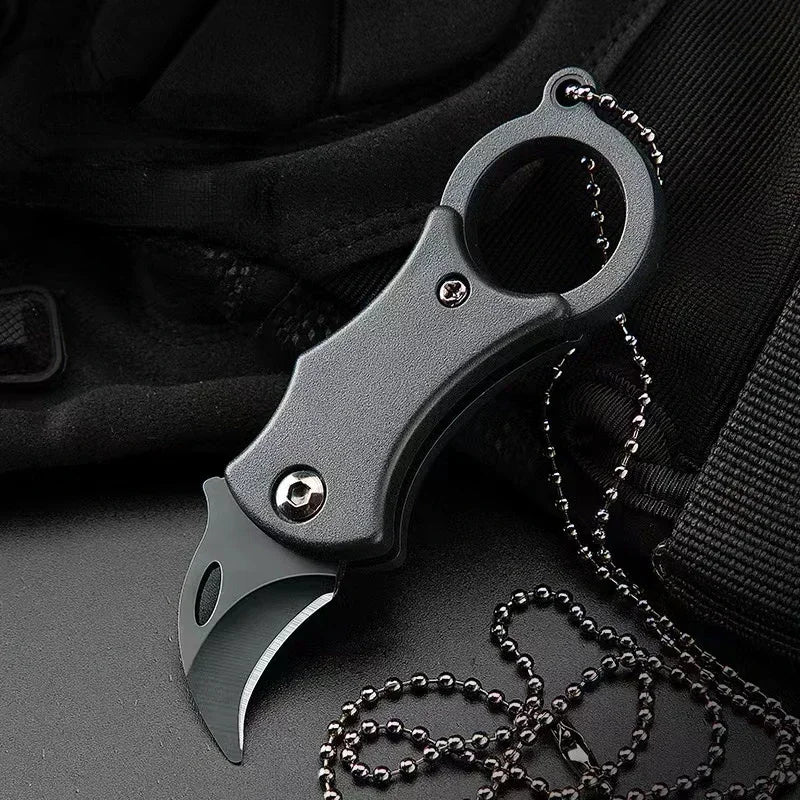 Mini Cuchillo de Bolsillo Llavero de Acero Inoxidable — Multiherramienta EDC Portátil