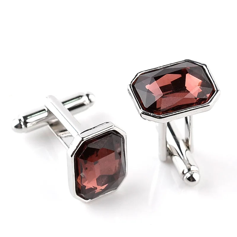Men's Colorful Crystal Cufflinks | The Daily Drop