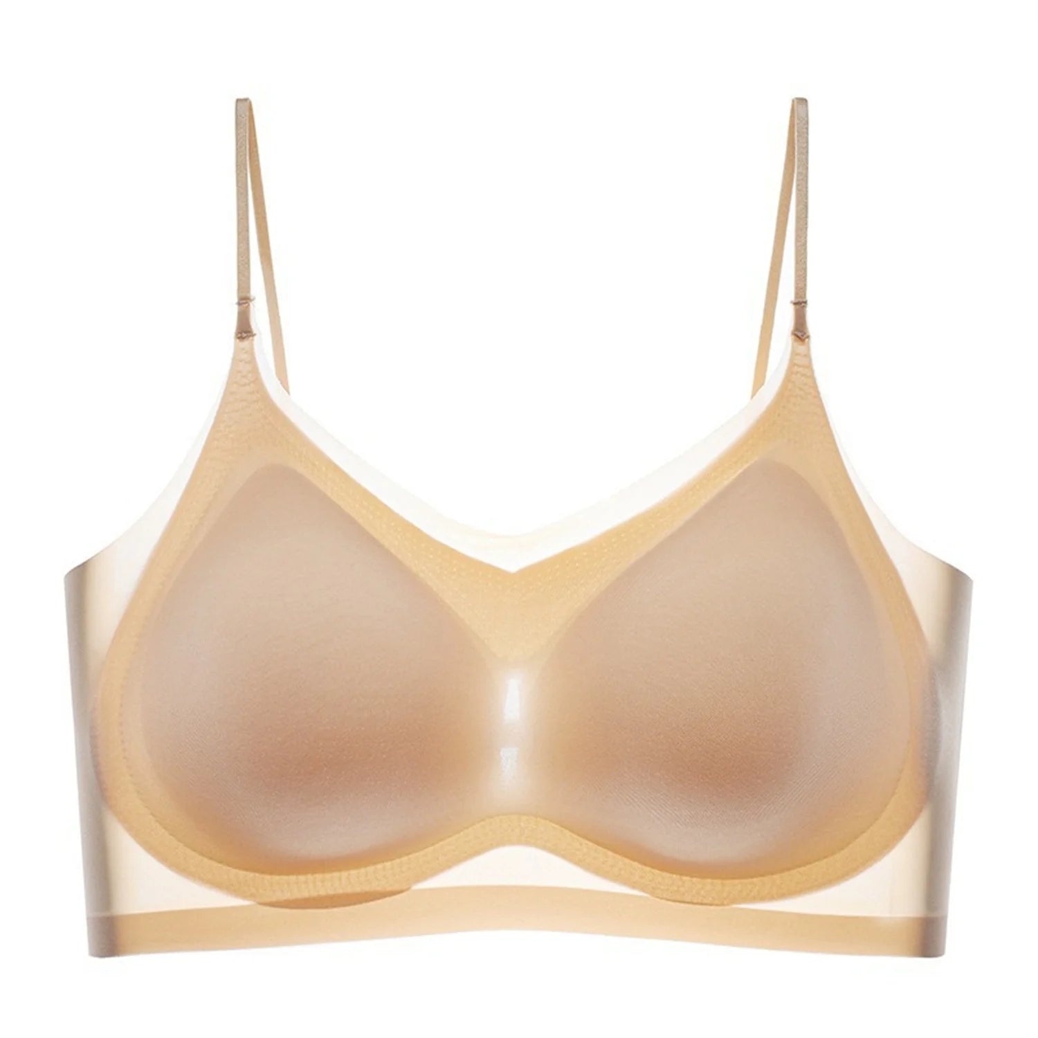 Women's Ice Silk Halter Vest Bra — Wire-Free, Seamless, Breathable, M–4XL
