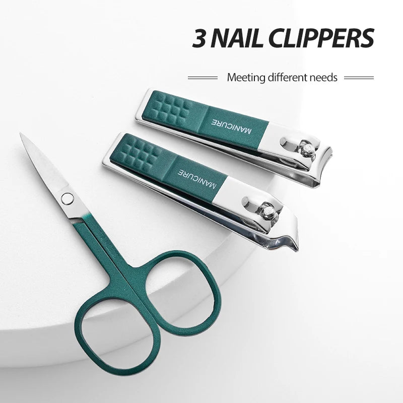 6-Piece Stainless Steel Nail Clipper Set – Men & Women Manicure Kit