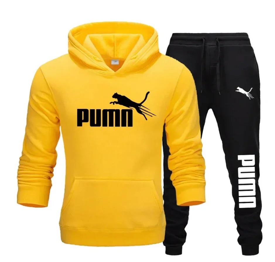 Conjunto de sudadera con capucha y pantalones deportivos para hombre