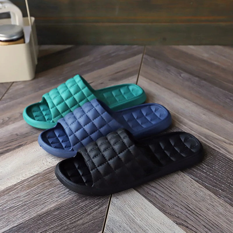 Pantuflas deslizantes de EVA para mujer – Zapatos planos antideslizantes para casa y baño