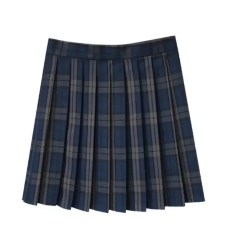 Plaid Pleated Mini Skirt