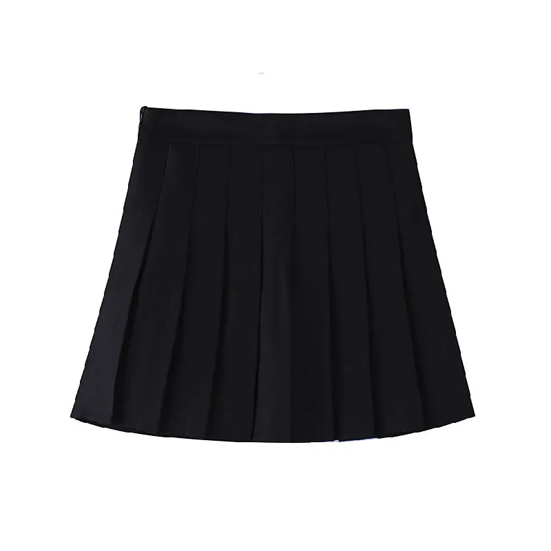 Women's High-Waist Pleated Mini Skirt