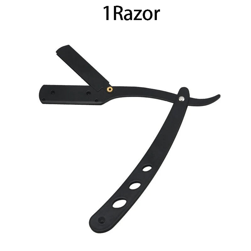 Classic Folding Straight Razor – Stainless Steel Shaving Set