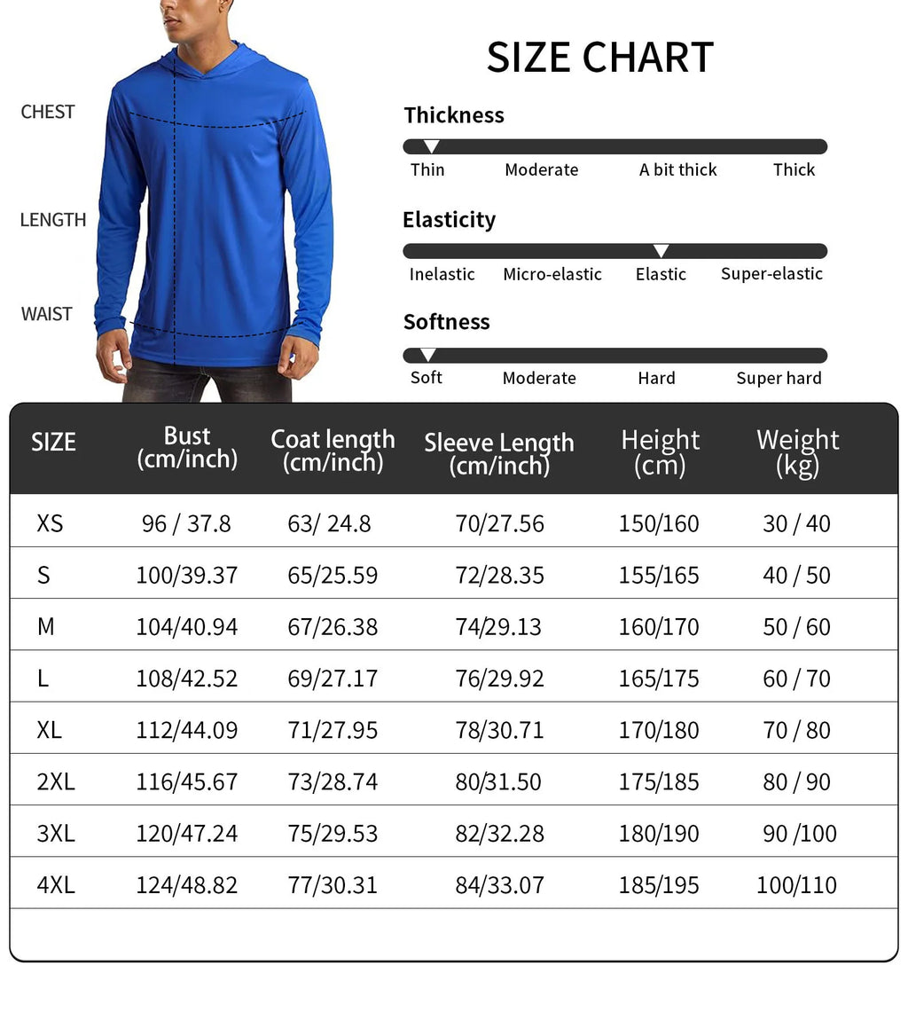 UV Fishing Hoodie Sweatshirt – Hooded Sun Protection Top for Men / Women
