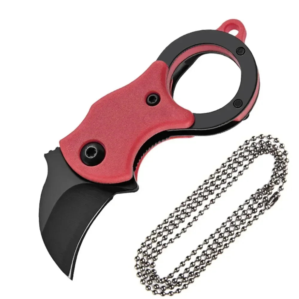 Mini Cuchillo de Bolsillo Llavero de Acero Inoxidable — Multiherramienta EDC Portátil