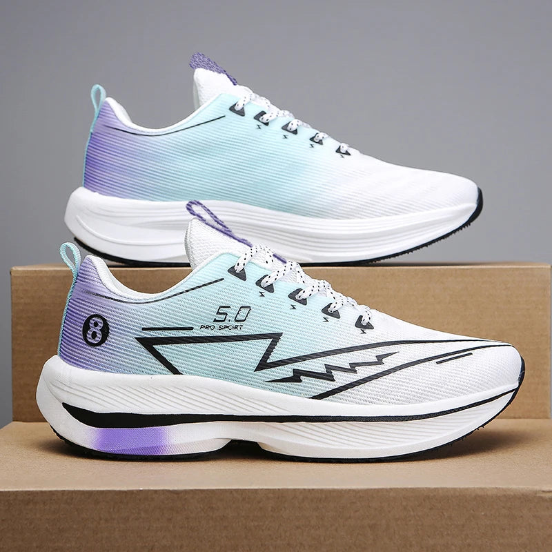 Zapatillas de Running de Hombre con Placa de Carbono | Zapatillas Unisex Antideslizantes con Amortiguación Suave