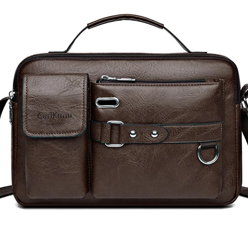 Men's Waterproof Laptop Messenger Bag — Large Capacity Briefcase for Work, Travel & School