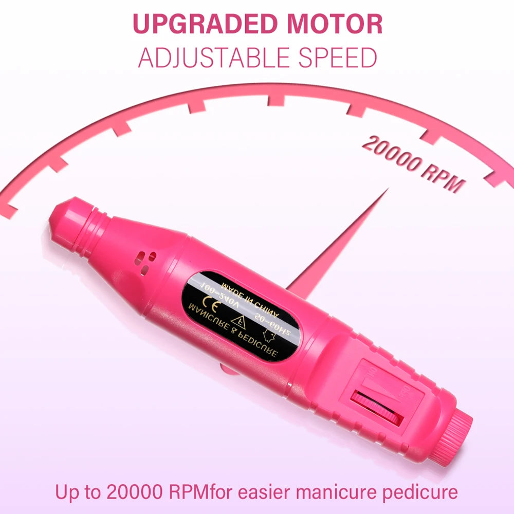 Electric Nail Drill Kit – USB Powered Portable Manicure & Nail File Machine