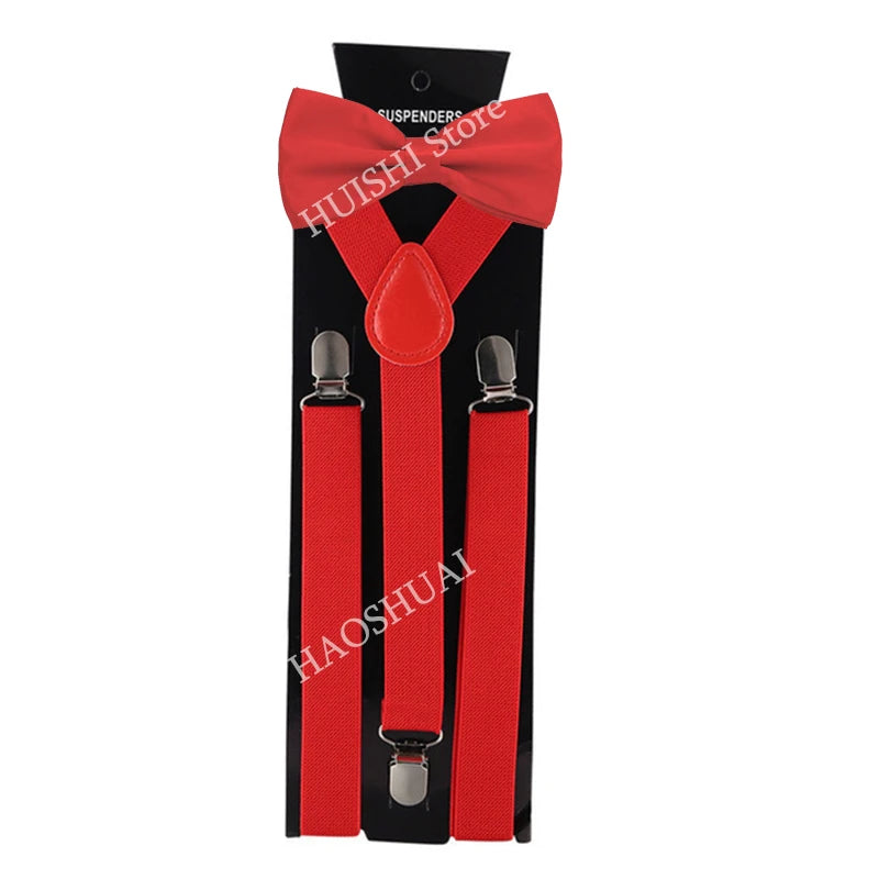 Unisex Elastic Suspenders with Bow Tie Option | The Daily Drop