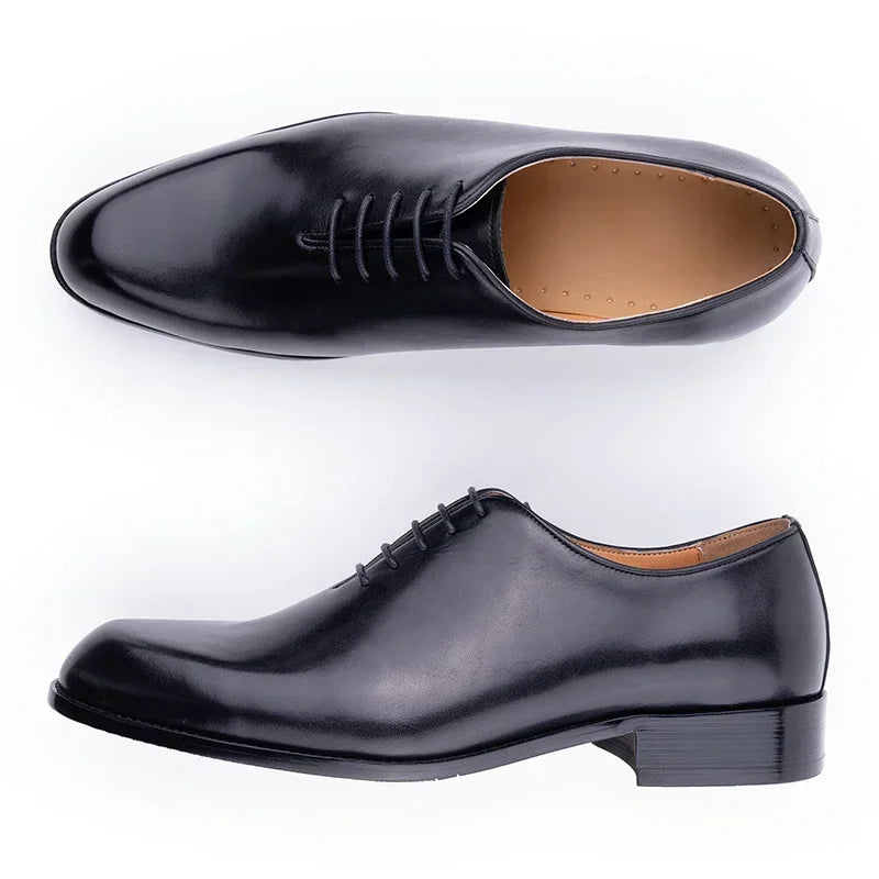 Zapatos Oxford para hombre hechos a mano de cuero genuino | Zapatos de vestir casual de negocios