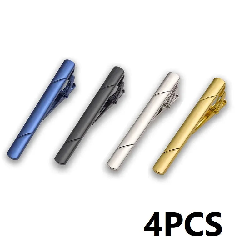 Slim Metal Tie Clip – Necktie Bar for Dress Shirts