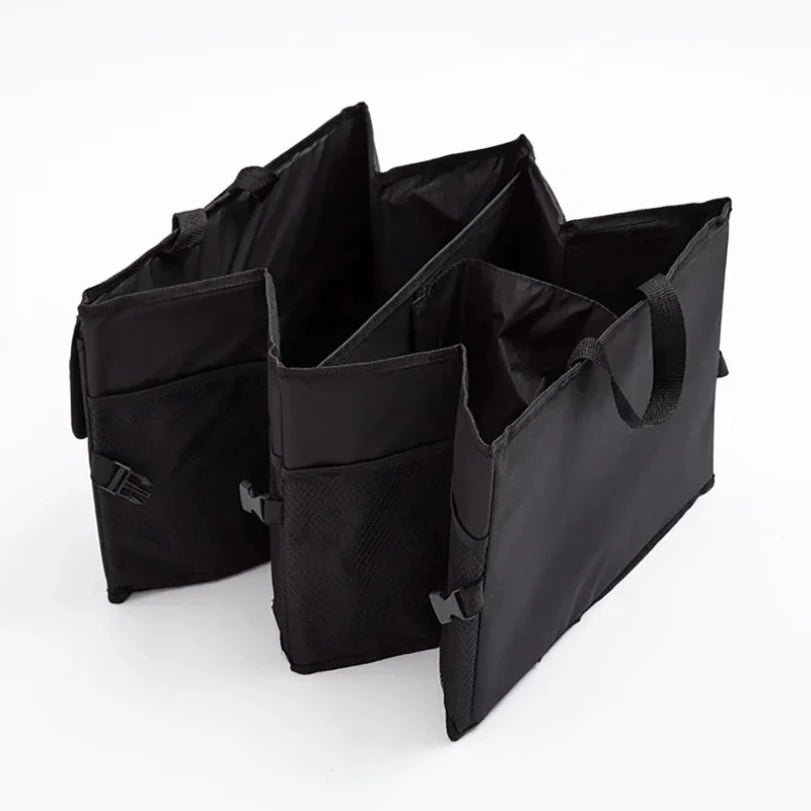 Organizador grande plegable para maletero de coche | Caja de almacenamiento de carga de Oxford ecológica