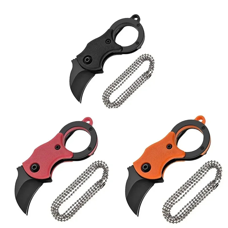 Mini Cuchillo de Bolsillo Llavero de Acero Inoxidable — Multiherramienta EDC Portátil