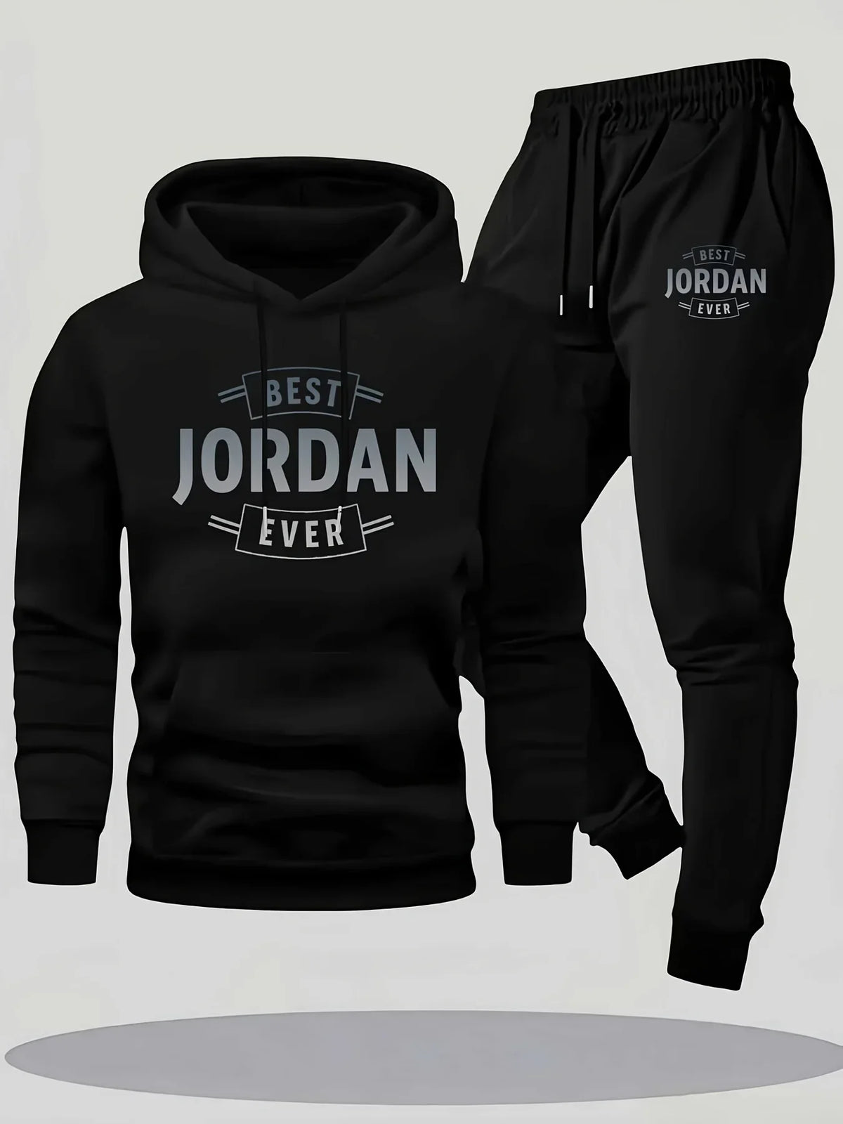 Fleece Hoodie & Drawstring Jogger Set