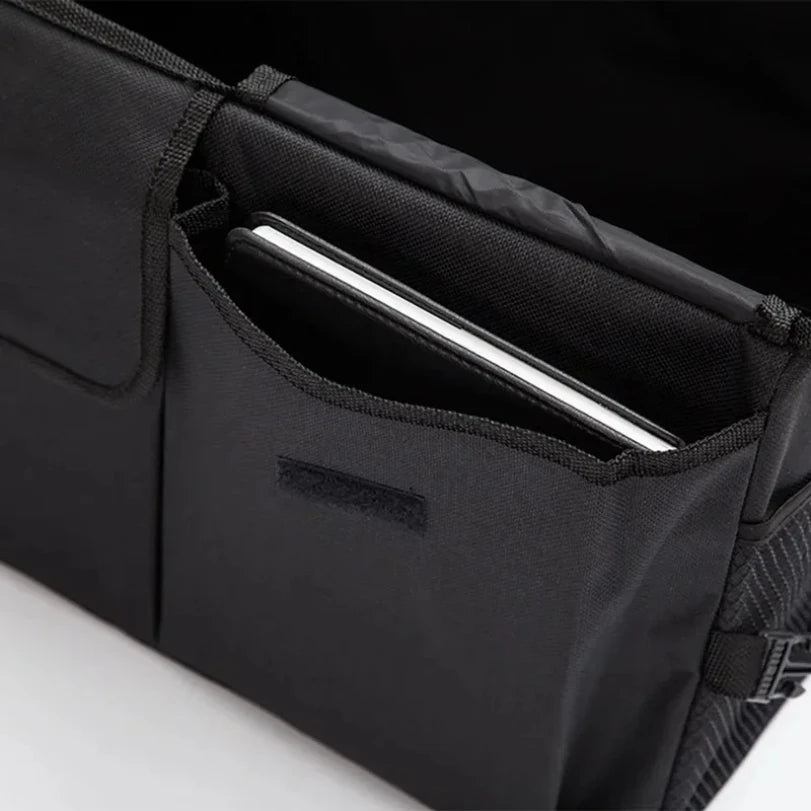 Organizador grande plegable para maletero de coche | Caja de almacenamiento de carga de Oxford ecológica