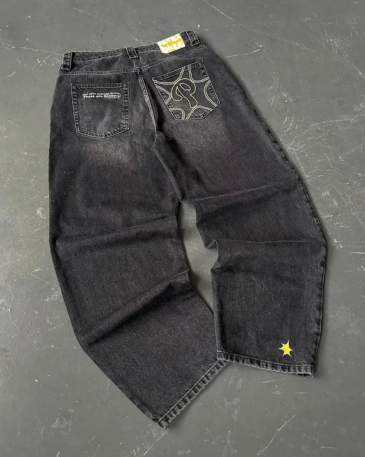 Y2K High-Waist Wide-Leg Jeans – 14 Colors