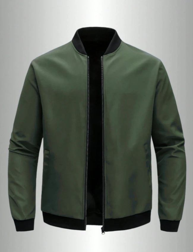 Lightweight Baseball-Collar Jacket