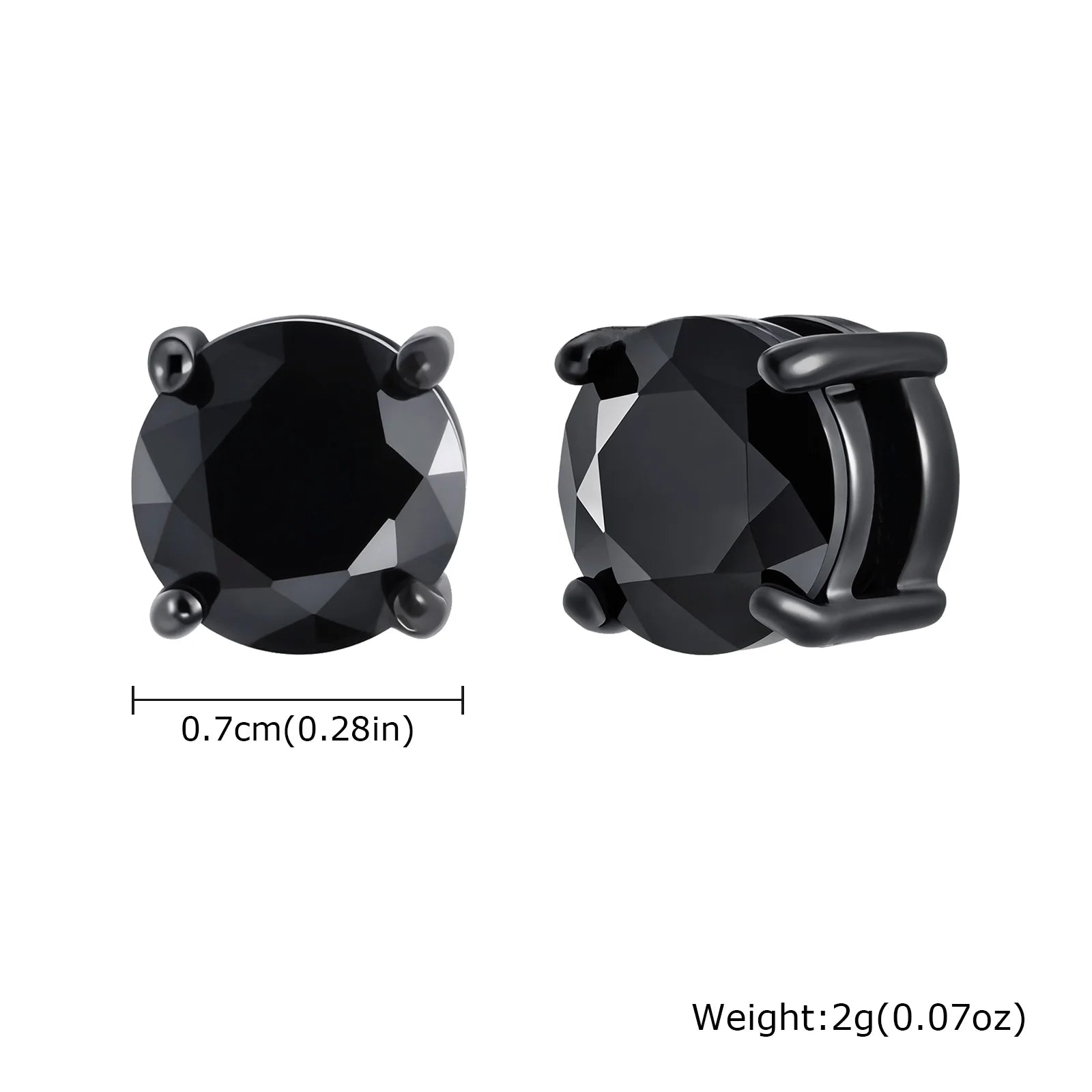 Magnetic Clip-On Zircon Earrings – No Piercing Required