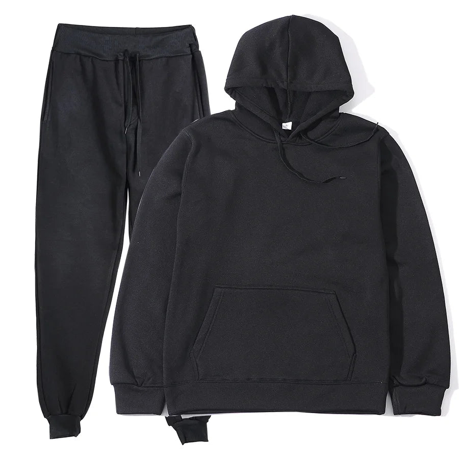 Conjunto de Sudadera con Capucha y Pantalones Deportivos de Moda