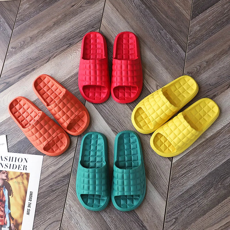 Pantuflas deslizantes de EVA para mujer – Zapatos planos antideslizantes para casa y baño
