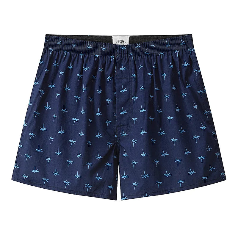 Bóxers a Cuadros de Algodón para Hombre – Ropa Interior Informal con Cintura Elástica