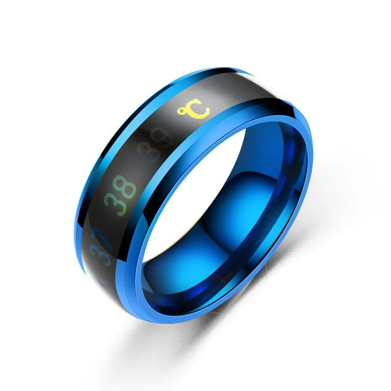 Smart Temperature-Sensitive Mood Ring | Stainless Steel | Waterproof