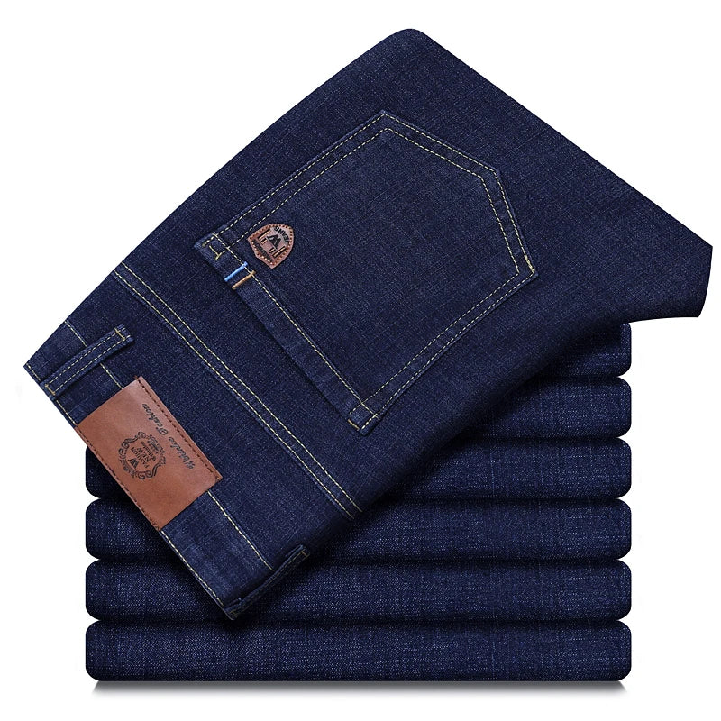 Unisex Stretch Straight Business Jeans