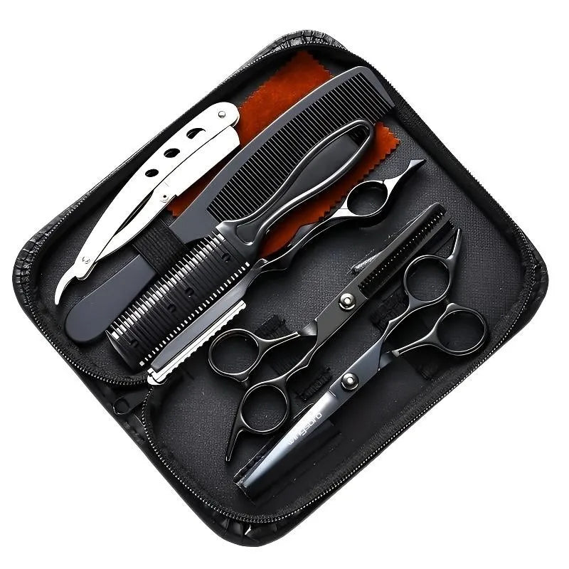 Japanese Hair Scissors Set – Professional Hairdressing Kit with Cutting & Thinning Shears