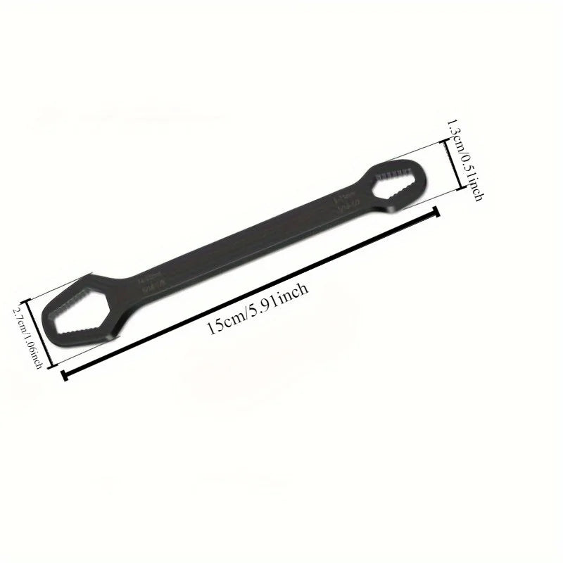 Llave de Carraca de Doble Punta Universal – Ajuste Automático 3–17mm