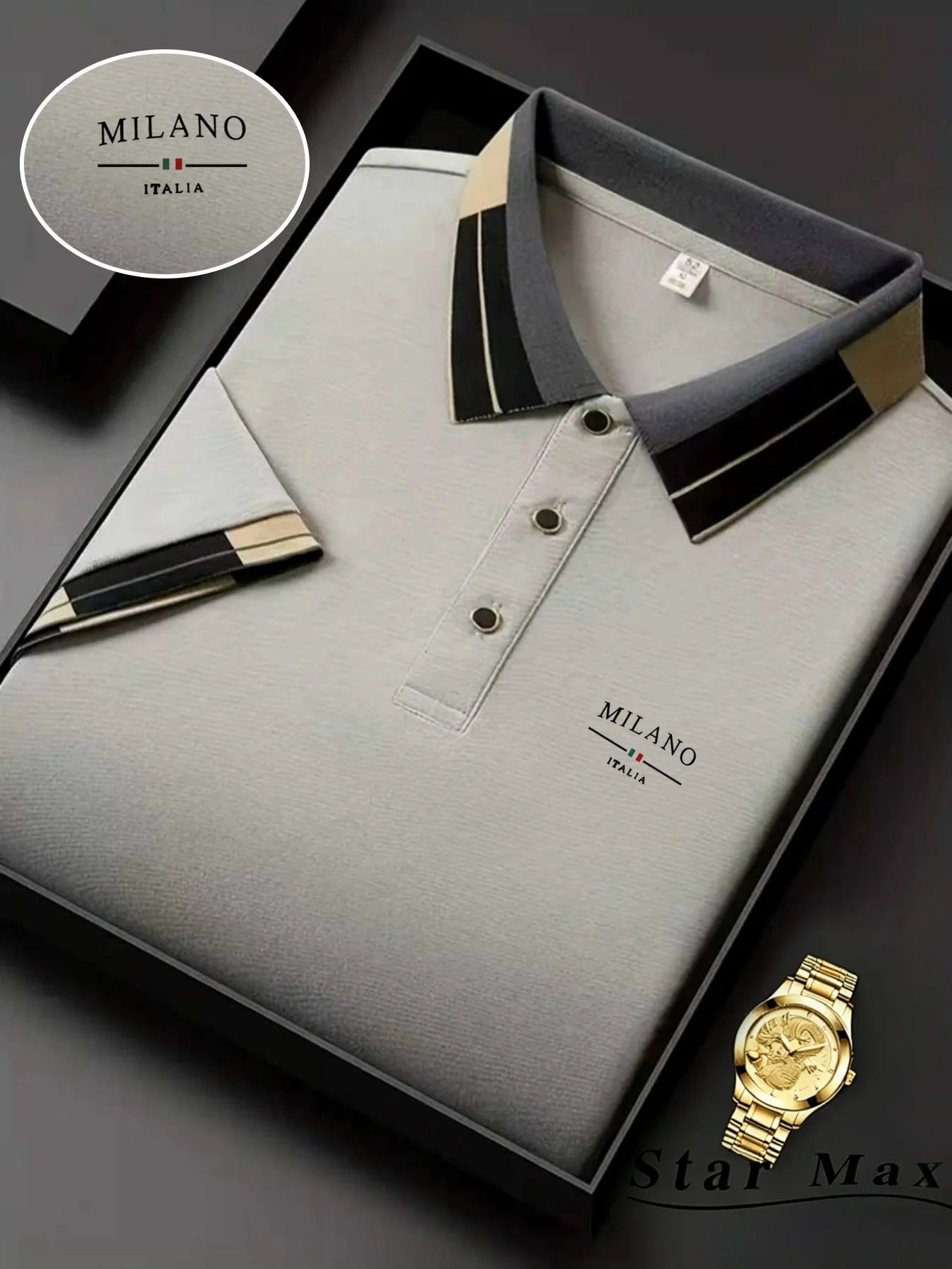 Men's Luxury Horse Embroidery Polo Shirt